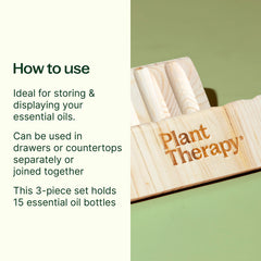 Essential Oil Wooden Storage Display - Set of 3